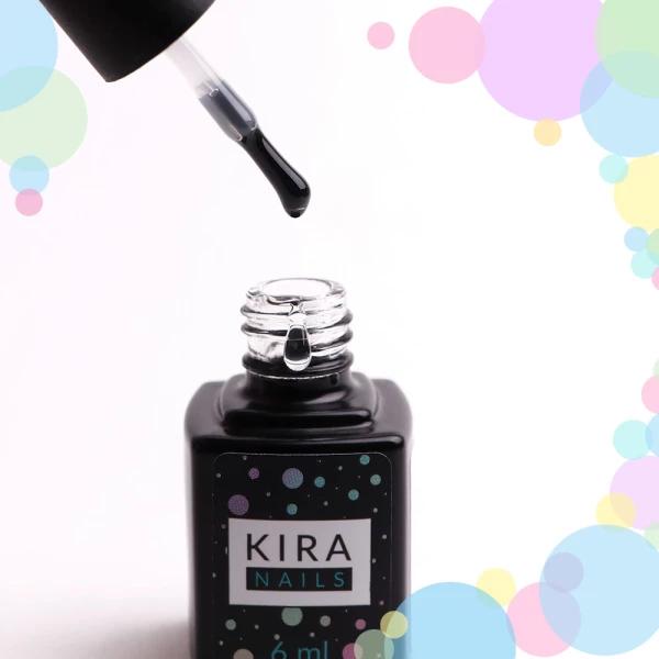 Kira Nails No Wipe Top Coat - закріплювач для гель-лаку БЕЗ липкого шару, 6 мл