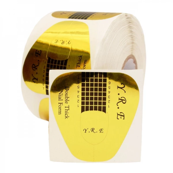 Gold extension forms (wide) roll