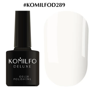 Gel polish Komilfo Deluxe Series No. D289 (moonbeam, whitish gray, enamel), 8 ml