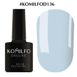 Gel polish Komilfo Deluxe Series No. D136 (pale blue, enamel), 8 ml