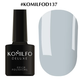 Lakier hybrydowy Komilfo Deluxe Series nr D137 (jasnoszaro-niebieski, emalia), 8 ml