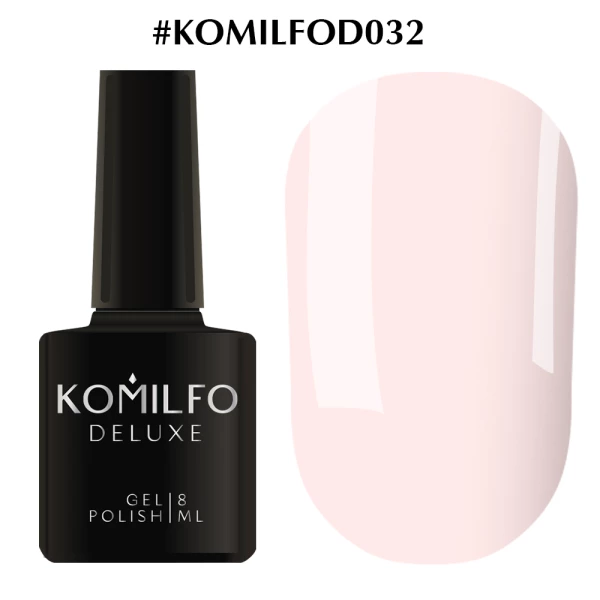 Gel polish Komilfo Deluxe Series No. D032 (cream, enamel), 8 ml