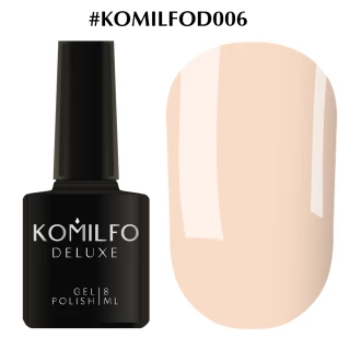 Gel polish Komilfo Deluxe Series No. D006 (body nude, enamel), 8 ml