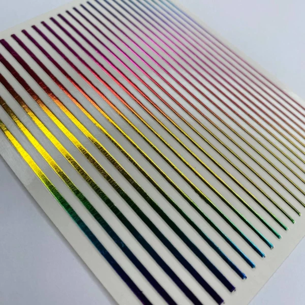 Flexible strips for design (rainbow)