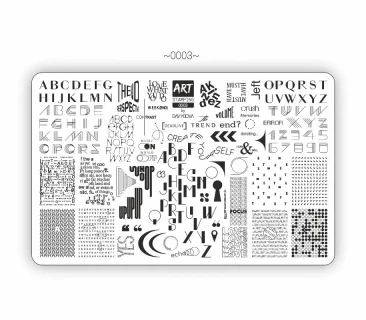 ART Stamping Plate 0003