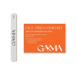 GA&MA+ File PRO Comfort Replacement files on foam - 180 grit, 20 pcs.