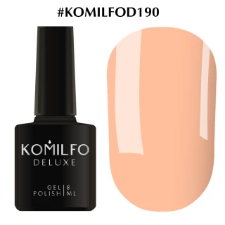 Gel polish Komilfo Deluxe Series No. D190 (pastel light peach, enamel), 8 ml