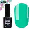 Гель-лак Kira Nails №086 (зеленувато-бірюзовий, емаль), 6 мл 