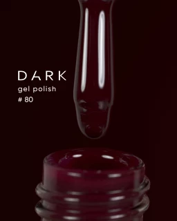 Dark gel polish (new collection) 80, 6 ml