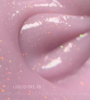 Saga professional Гель для нарощування Liquid Gel №19, 15 мл