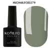 Gel polish Komilfo Deluxe Series No. D279 (dark olive, enamel), 8 ml