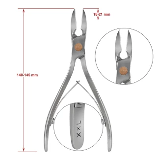 Olton Щипці для шкіри, модель XXL, 18-21 мм