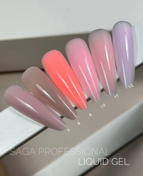 Saga professional Гель для нарощування Liquid Gel №12, 15 мл