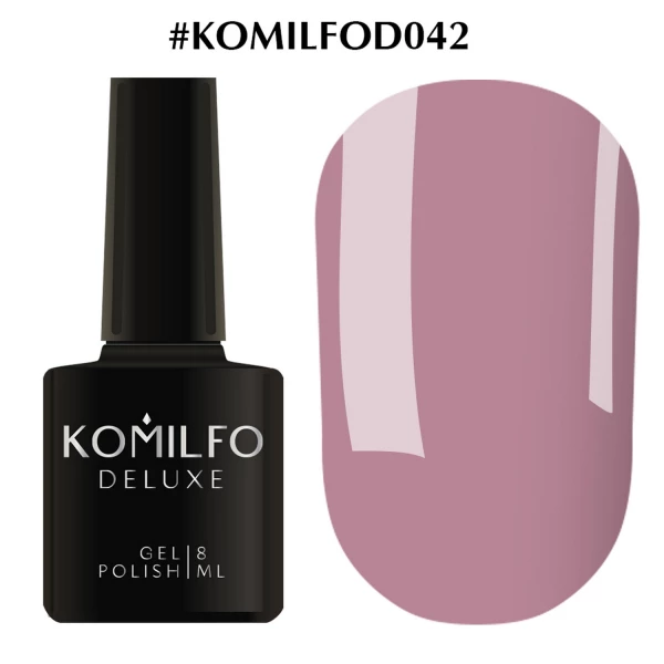 Gel polish Komilfo Deluxe Series No. D042 (lavender-lilac, enamel), 8 ml