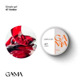 Ga&Ma Simple gel 047 Amber, 15 ml