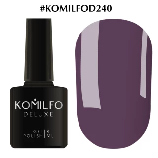 Gel polish Komilfo Deluxe Series No. D240 (muted violet, enamel), 8 ml