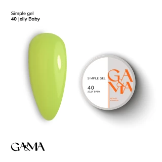 Ga&Ma Simple gel 040 Jelly Baby, 30 ml