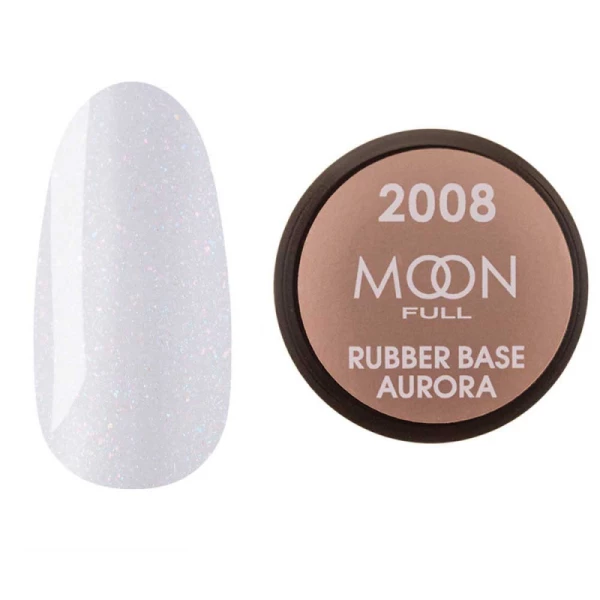 MOON FULL RUBBER BASE AURORA №2008, 15 ml (без пензлика)