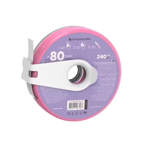 Interchangeable tape file white EXPERT in a plastic reel STALEKS PRO 240 grit