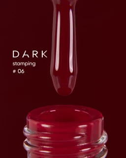 DARK Stamping polish No. 06, 10 ml (red)