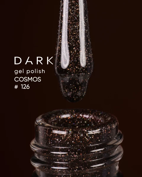 Dark gel polish Cosmos 126, 6 ml