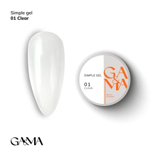 Ga&Ma Simple gel 001 Прозорий, 30 ml