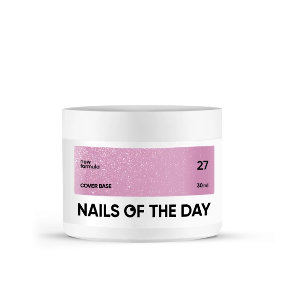 NAILSOFTHEDAY Cover base shimmer nr 27, 30 ml