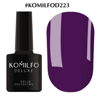 Lakier hybrydowy Komilfo Deluxe Series nr D223 (śliwkowo-fioletowy, emalia), 8 ml