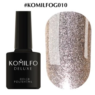 Gel polish Komilfo DeLuxe Series No. G010 (saturated gold microglitter), 8 ml