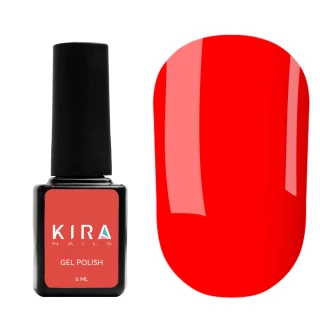 Гель-лак Kira Nails №037 (яскраво-червоний, емаль), 6 мл