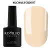 Gel polish Komilfo Deluxe Series No. D007 (light beige-peach, enamel), 8 ml