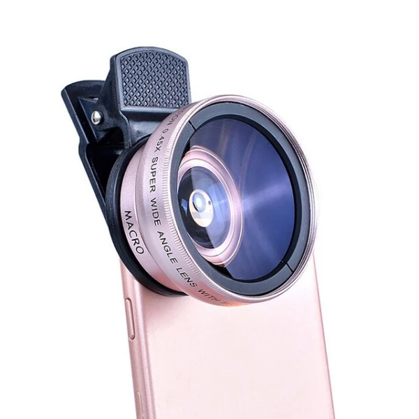 Macro lens for photos, large, Rose Gold