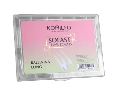 Komilfo SoFast Nail Forms Ballerina Long, 240 pcs