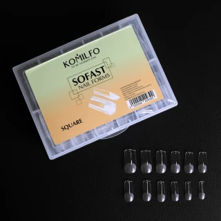 Komilfo SoFast Nail Form Square, 240 pcs