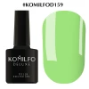 Gel polish Komilfo Deluxe Series No. D159 (saturated light green, enamel), 8 ml