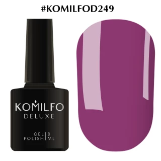 Lakier hybrydowy Komilfo Deluxe Series nr D249 (fioletowo-fioletowy, emalia), 8 ml