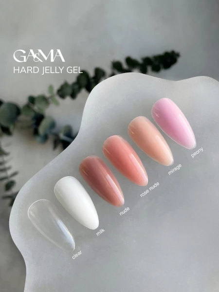 GA&MA Hard Jelly gel rose nude, 30 ml