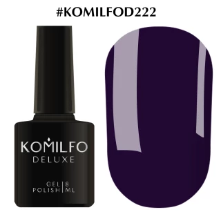 Gel polish Komilfo Deluxe Series No. D222 (purple-blue, enamel), 8 ml