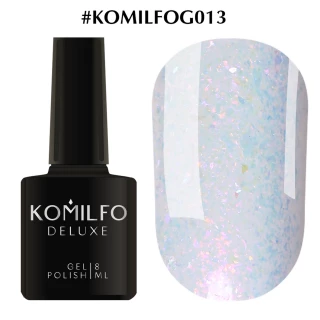 Gel polish Komilfo DeLuxe Series No. G013 (transparent opal with holographic microglitter), 8 ml