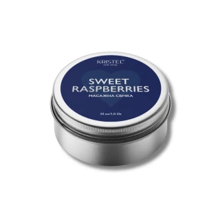 Massage candle for hands KRISTEL "Sweet Raspberries", 30 ml