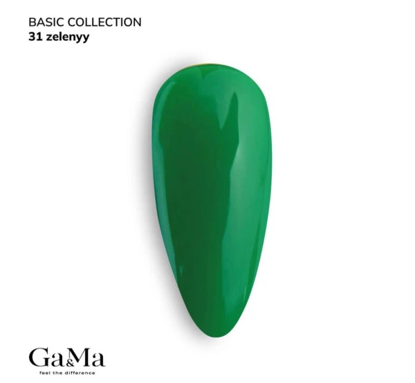 Ga&Ma Kolekcja Basic 031 zielony, 10 ml