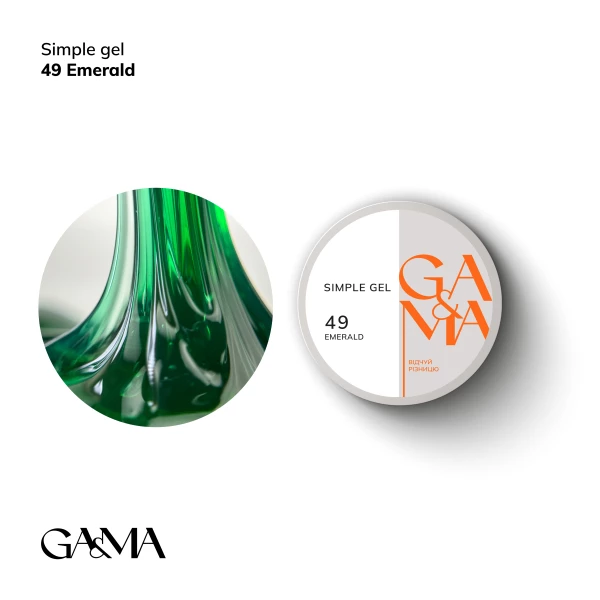 Ga&Ma Simple żel 049 Emerald, 15 ml