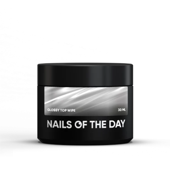 NAILSOFTHEDAY Top Glossy with a sticky layer WITHOUT UV, 30 ml