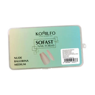 Komilfo SoFast Nail Forms Nude Ballerina Medium, 360 pcs