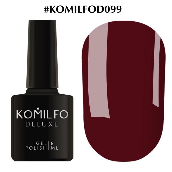 Lakier hybrydowy Komilfo Deluxe Series nr D099 (wino, emalia), 8 ml