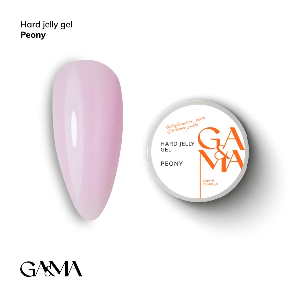 Ga&Ma Hard Jelly gel peony, 15 ml