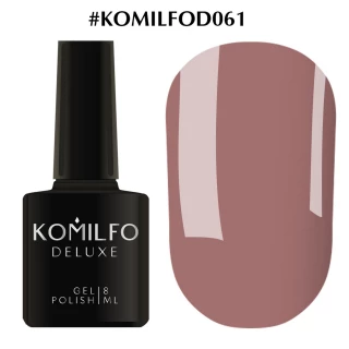 Gel polish Komilfo Deluxe Series No. D061 (dark pink-brown, enamel), 8 ml