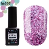 Гель-лак Kira Nails Shine Bright №008 (розовый с блестками), 6 мл