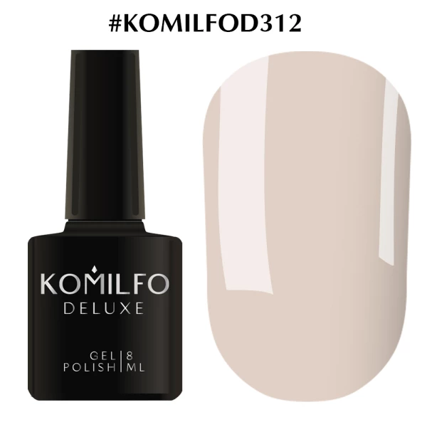 Lakier hybrydowy Komilfo Deluxe Series nr D312 (mroźna mgiełka, emalia), 8 ml