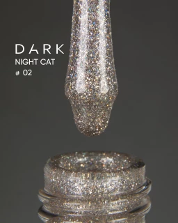 Dark gel polish Night Cat 02, 10 ml